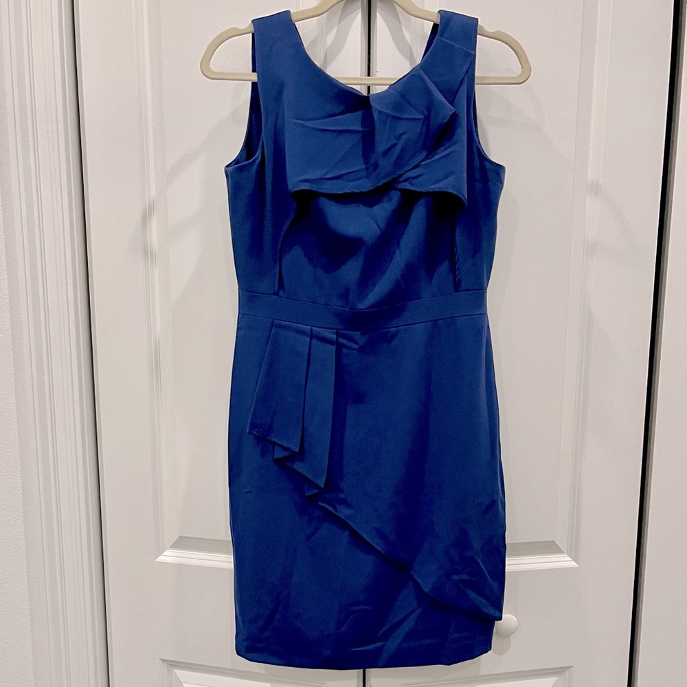 BCBG Max Azria Blue Sleeveless Dress